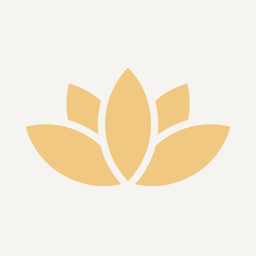 Gold leaf design on a light beige background