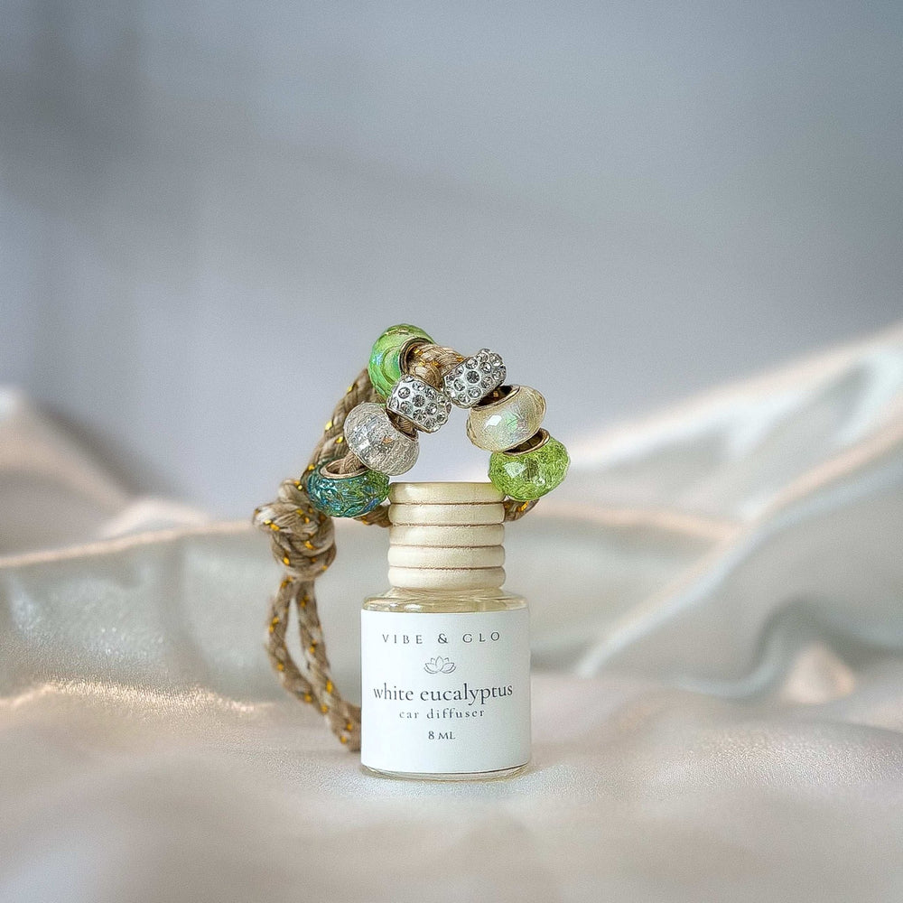 White Eucalyptus Car Diffuser | 8 ml - Vibe & Glo Candle Studio