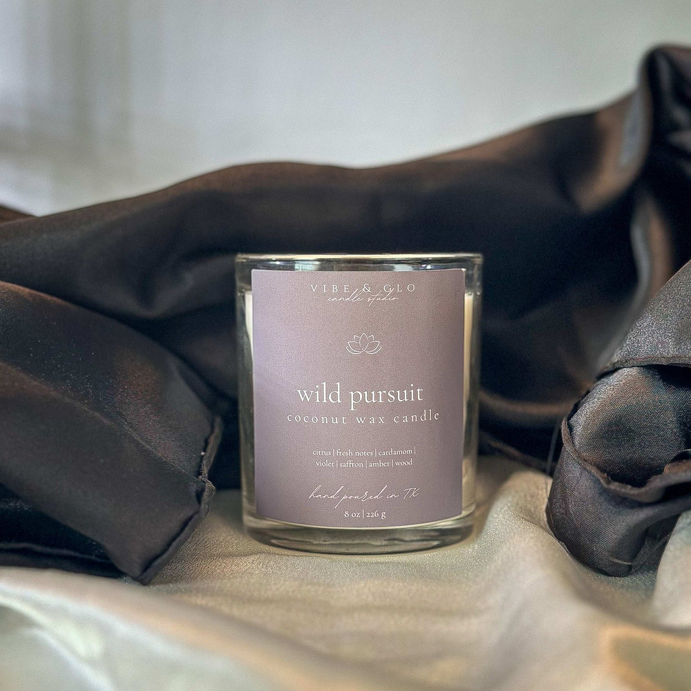 
                  
                    Wild Pursuit Coconut Soy Candle - Vibe & Glo Candle Studio
                  
                